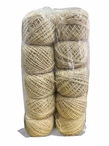 HILO ALGODON X 10 OVILLOS X 80 MTS