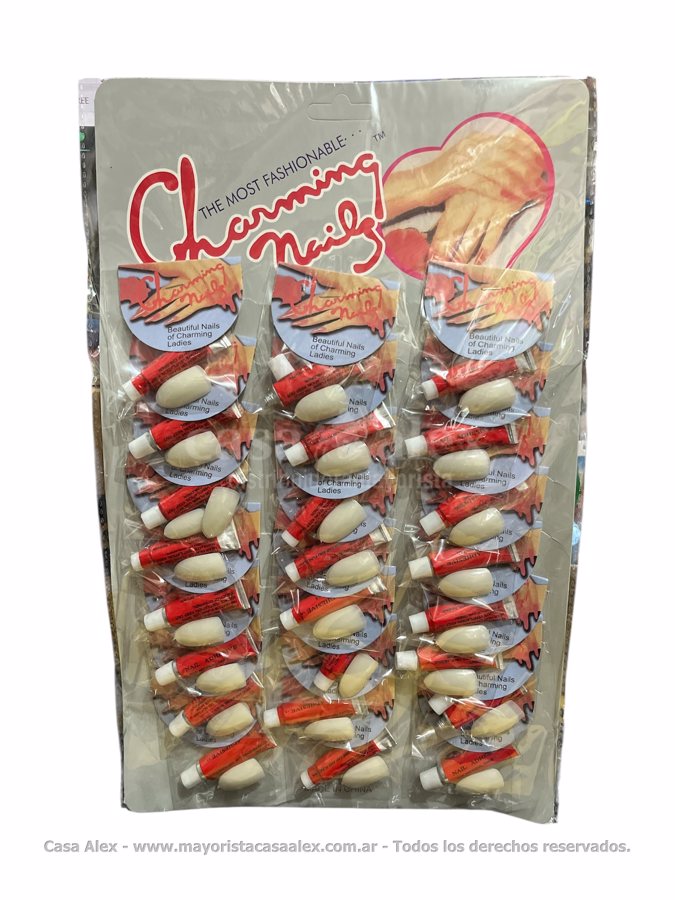 UÑAS POSTIZAS CON ADHESIVO CHARMING NAILS BUL 24