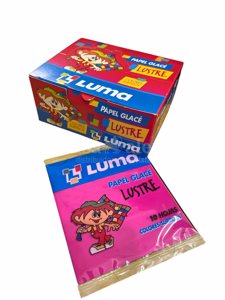 PAPEL GLACE LUSTRE X 10 HOJAS LUMA