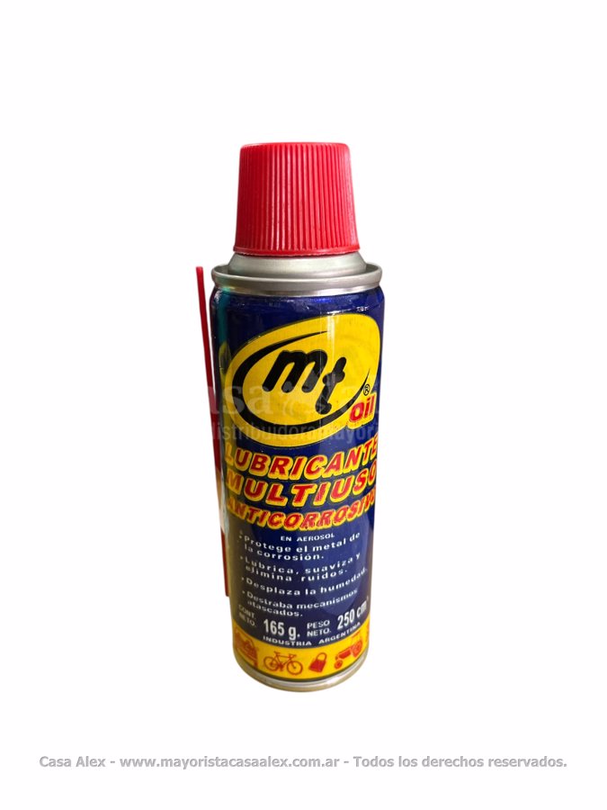 ACEITE LUBRICANTE P/MAQUINA AEROSOL MT OIL X 250 CC