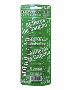 ALFILER DE GANCHO REGAL SURTIDO X 12