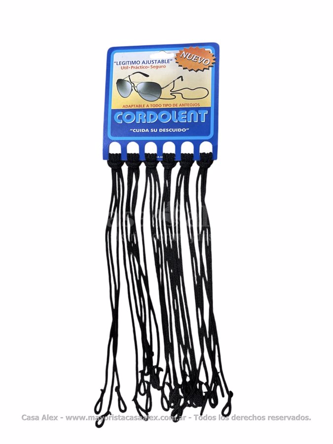 CORDON P/ANTEOJO NEGRO X 12