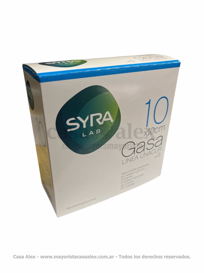 GASA MEDICINAL ESTERIL SYRA X 10X10