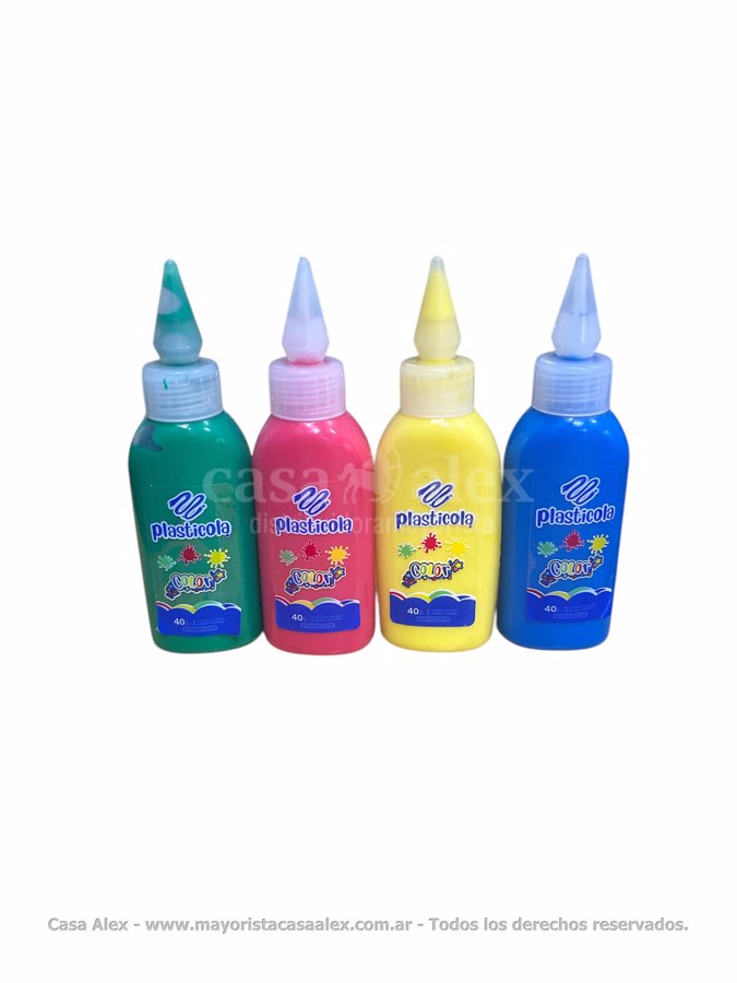 ADHESIVO PLASTICOLA COLOR X 40
