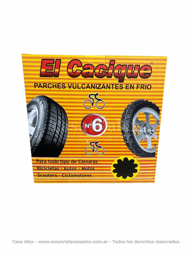 PARCHE CACIQUE N§6 X 40 PARCHES BUL 52