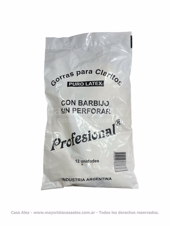 GORRO P/CLARITOS S/PERFORAR X 12