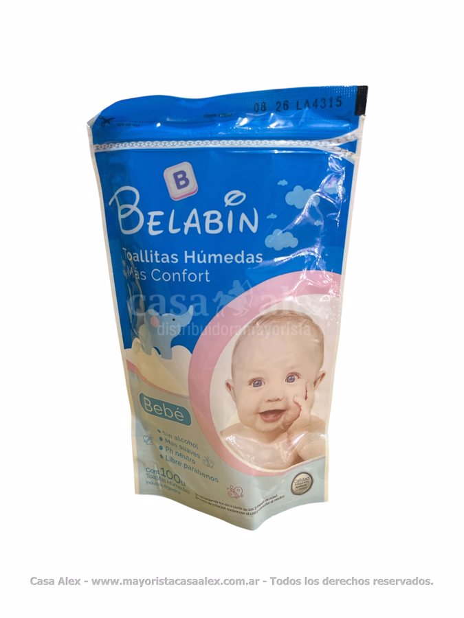 TOALLITAS HUMEDECIDAS BELABIN  X 100UNID BUL X 30