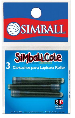 CARTUCHO SIMBALL P/ROLLER X 3