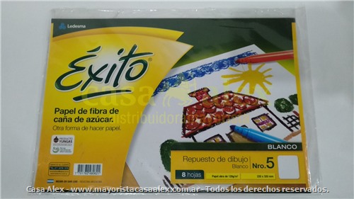 PAPEL CANSON N§5 BLANCO EXITO 8HJS BUL 200