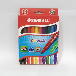 MARCADOR SIMBALL COLOR PLUS X 10