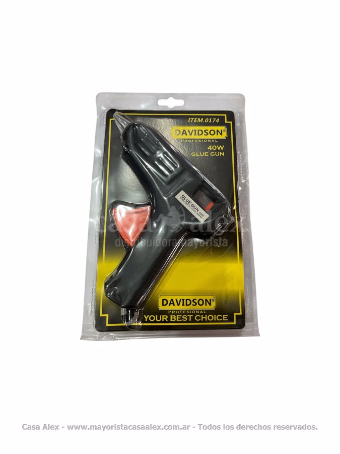 PISTOLA SILICONA DAVIDSON CHICO 15W