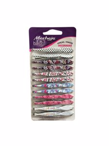 PINZA DEPILAR MERHEJE DECORADA CARTON X 12