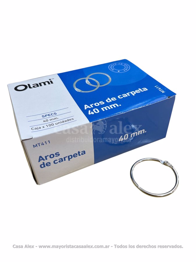 AROS DE CARPETA X 40 MM OLAMI