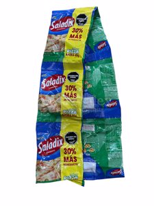 SALADIX   X 30  JAMON/ PIZZA/ JAMON Y QUESO    TIRAS X 6  BUL X 48