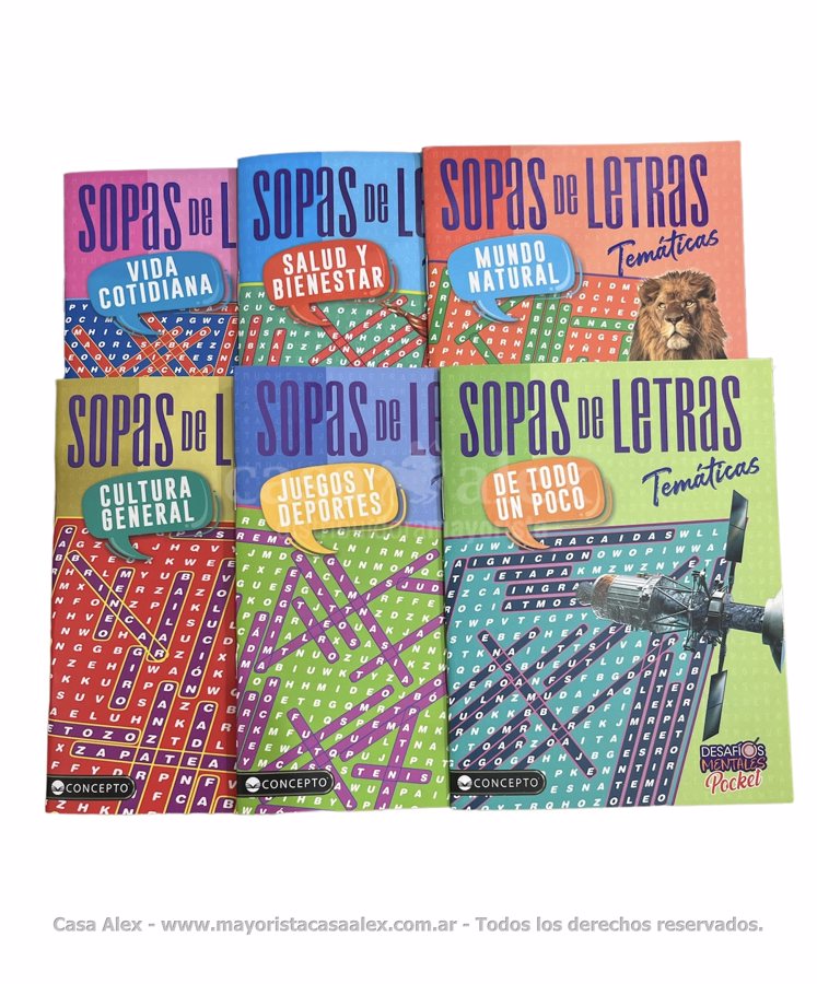 SOPAS DE LETRAS TEMATICAS