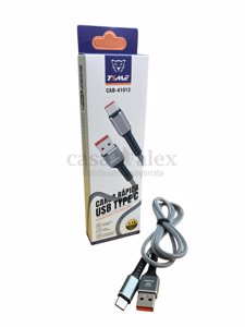 CABLE CARGADOR USB TIPO C REFORZADO 3.1A TIME